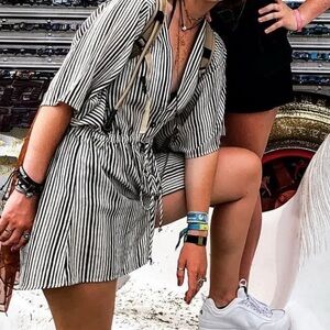 American Threads Striped Dress